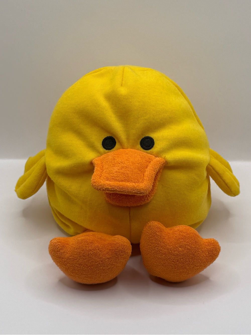 RARE Gund Quack-a-Moley #3620 Plush Duck Stuffed Animal Toy Yellow Round 6”